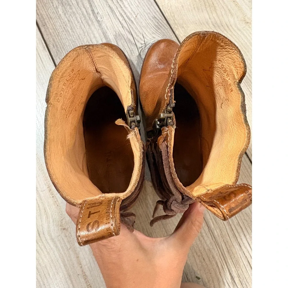 Bed Stü Cobbler Blair Leather Boots Women's 7 Western‎ Boho Cowgirl Casual